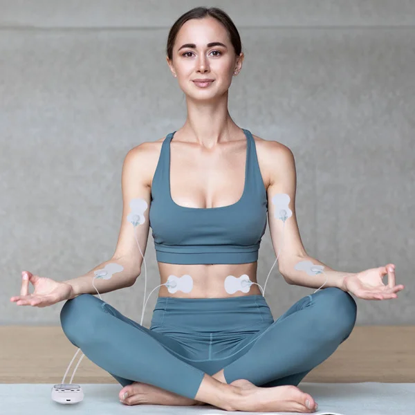 电动肌肉刺激器 双通道脉冲按摩器 止痛治疗设备（带电极片和导线）-14