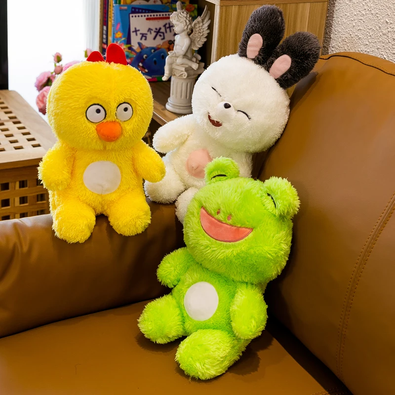 

Stuffed Animal Frog Little White Rabbit Pig Toy Doll Kids Birthday Christmas Gift Stitch Kawaii Plushies Juguetes Envio Gratis
