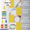 General Purpose Thin Medium Thick Liquid Super Glue Premium CA Adhesive Quick-Bonding for PVC Wood Metal Plastic and More 6