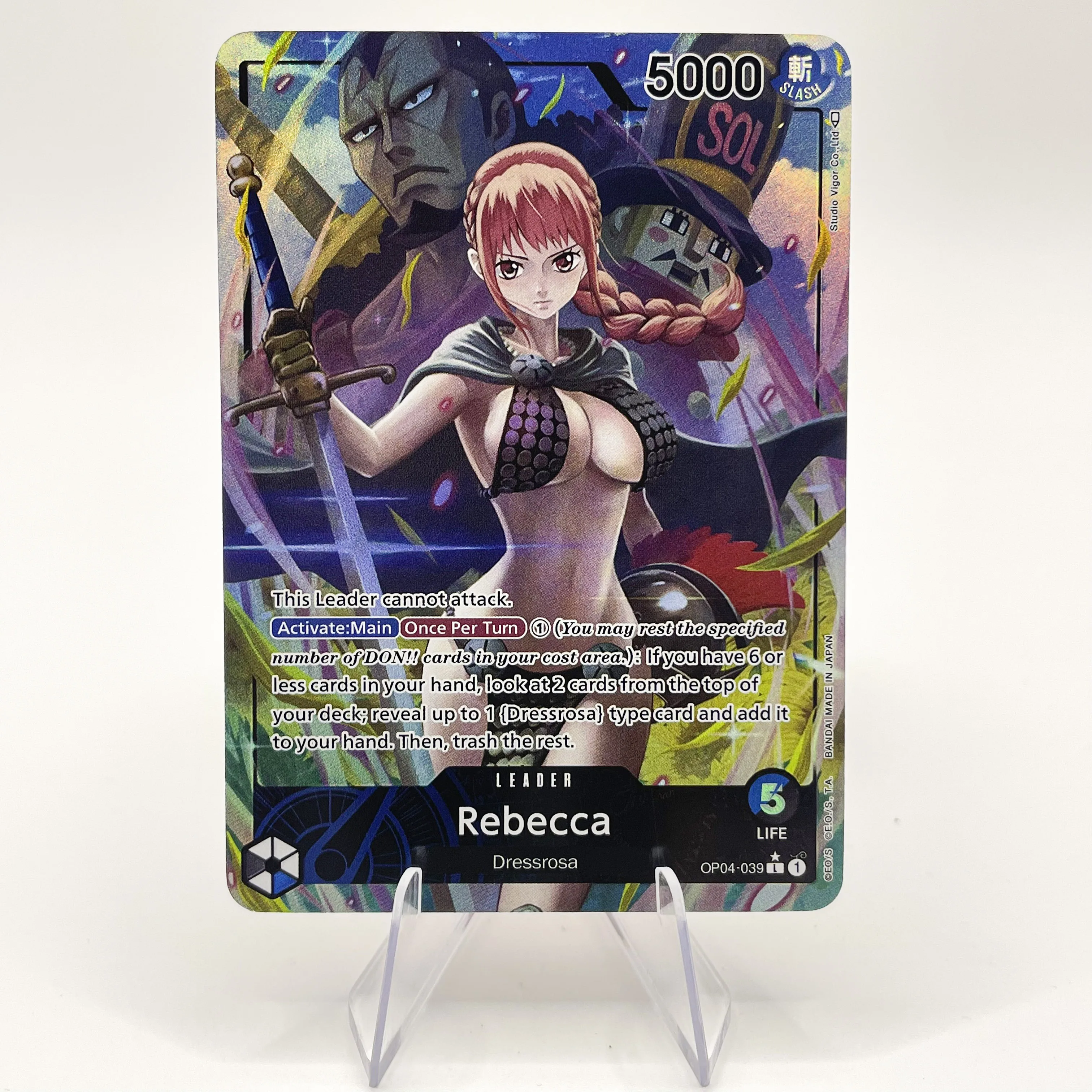 Proxy Anime One Piece OTCG Leader Card Zoro Law Luffy Sanji Zephyr