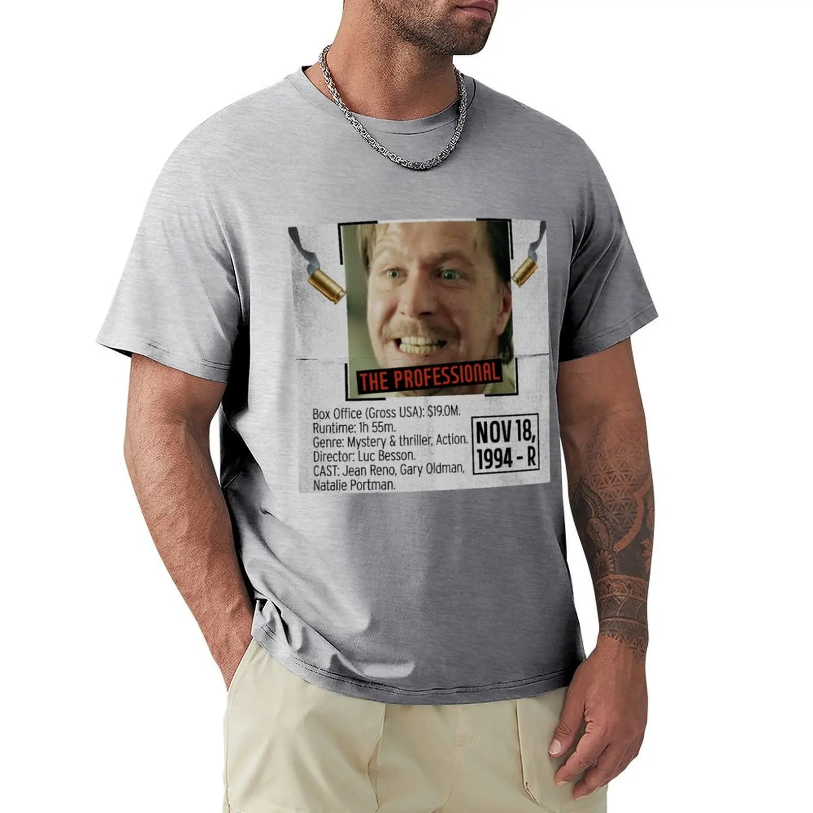 

Action Movie  The Professional T-Shirt tops plus sizes mens tall t shirts