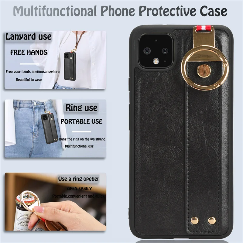 

Multi-function phone case For Google Pixel 4XL with ring holder case all-inclusive Pixel 3A XL with lanyard non-slip phone case