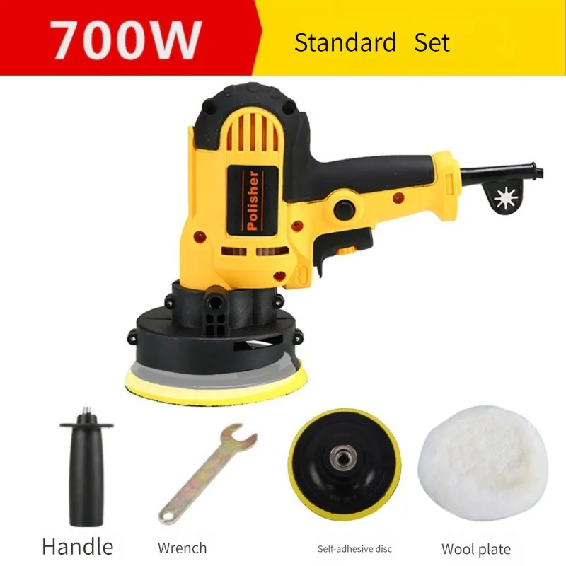 700W Electric Car Polisher Machine Home Auto Polishing Machine Adjustable Speed Sanding Waxing Tool Car Accessories Power Tool home wireless mop electric cleaning machine wipe the floor tile glass roof waxing god automatic cleaning machine