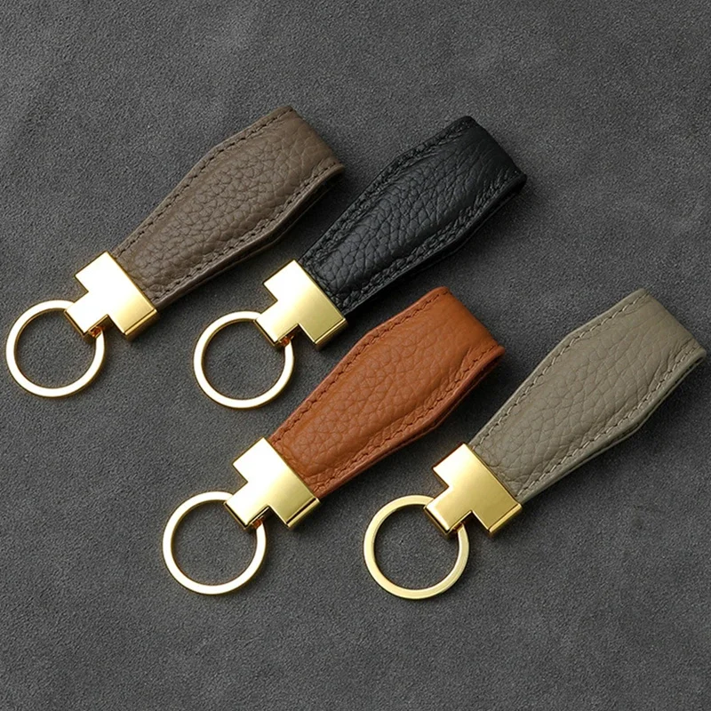 Luxury Key Chain Lady Men Keychain Exquisite Leather Car Key Ring Holder Gift for Girl Besties Male Accessories Dropshipping - Image 5