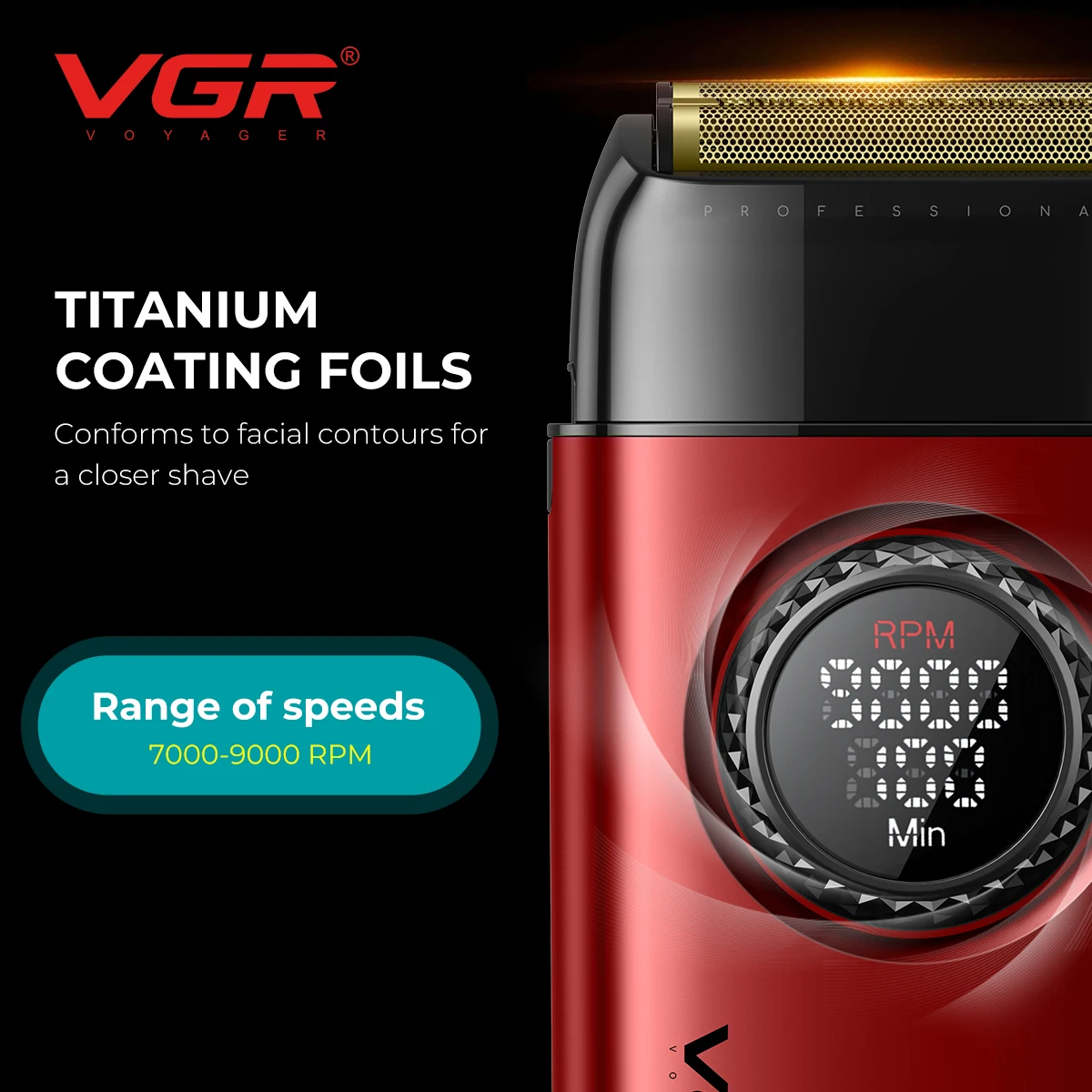 VGR الشعر المتقلب فرش السيارات المقص المهنية مجفف...