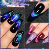 8Pcs/Set Rainbow Glitter Cat Magnetic Nail Gel Set Polish Snowlight Semi Permanent Soak Off Sparkling Art Nail Varnish Kit 5