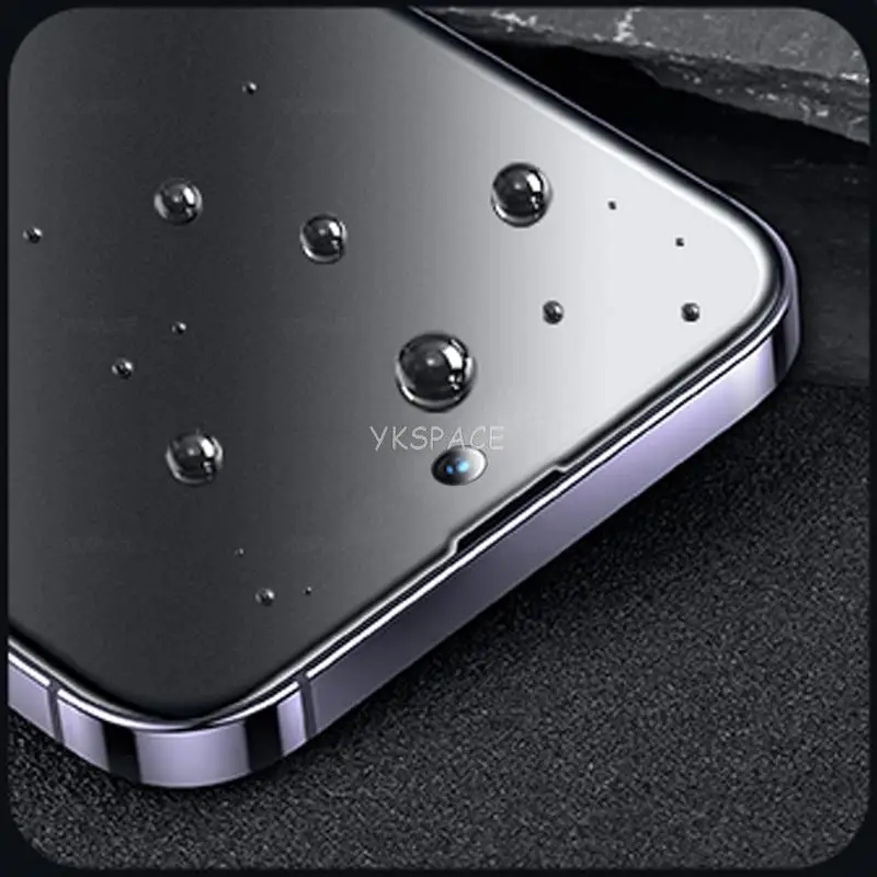 Two-Piece Anti-Fingerprint Matte Tempered Glass Screen Protector - 9H Hardness