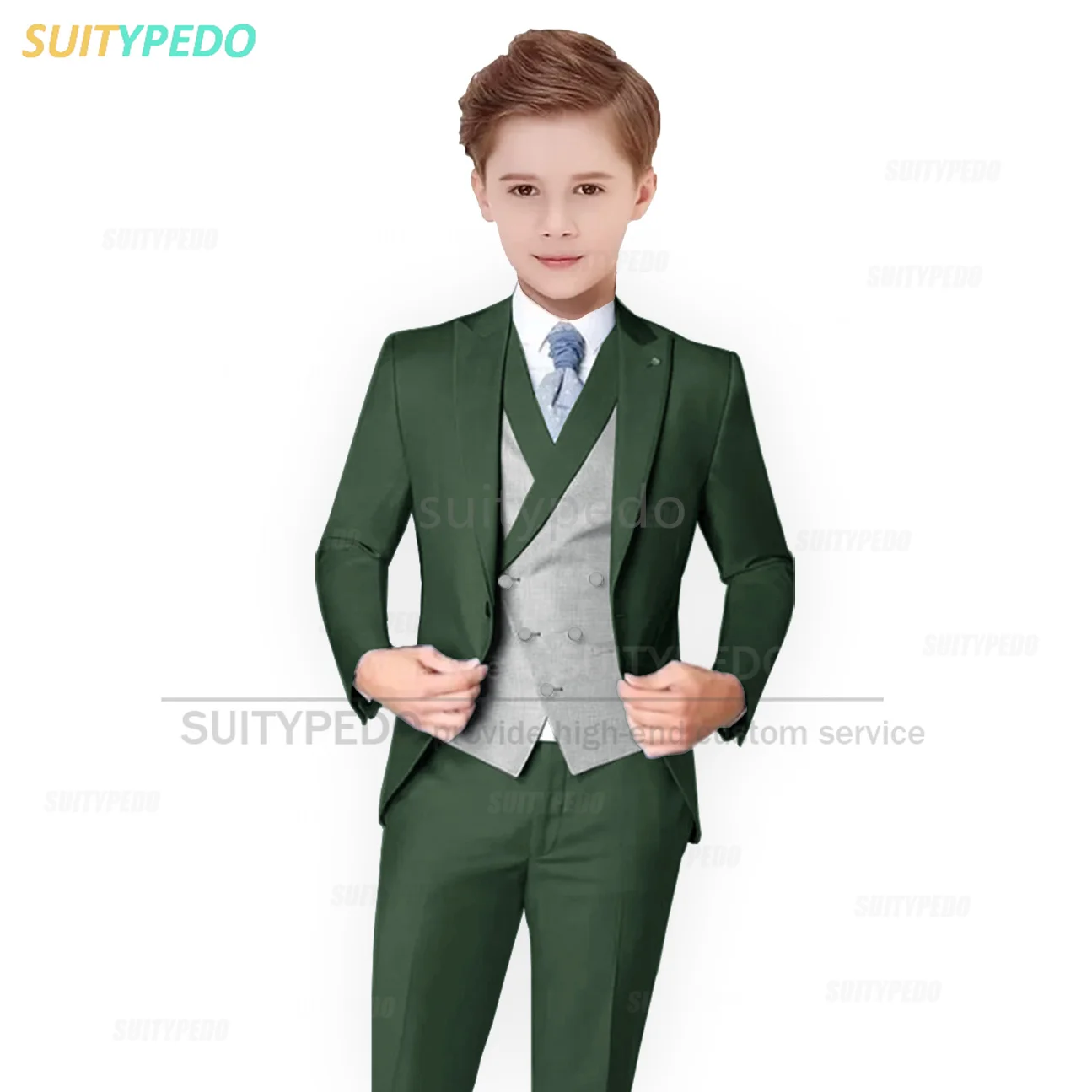 Ensemble 3 Pièces pour Grand Garçon, Tenue de Bal Élégante, Blazer, Glaçage, de Luxe, à Fleurs, Formelle, pour ixd'Enfant, Mariage 1 Ensemble 3 Pièces pour Grand Garçon, Tenue de Bal Élégante, Blazer, Glaçage, de Luxe, à Fleurs, Formelle, pour ixd'Enfant, Mariage 1