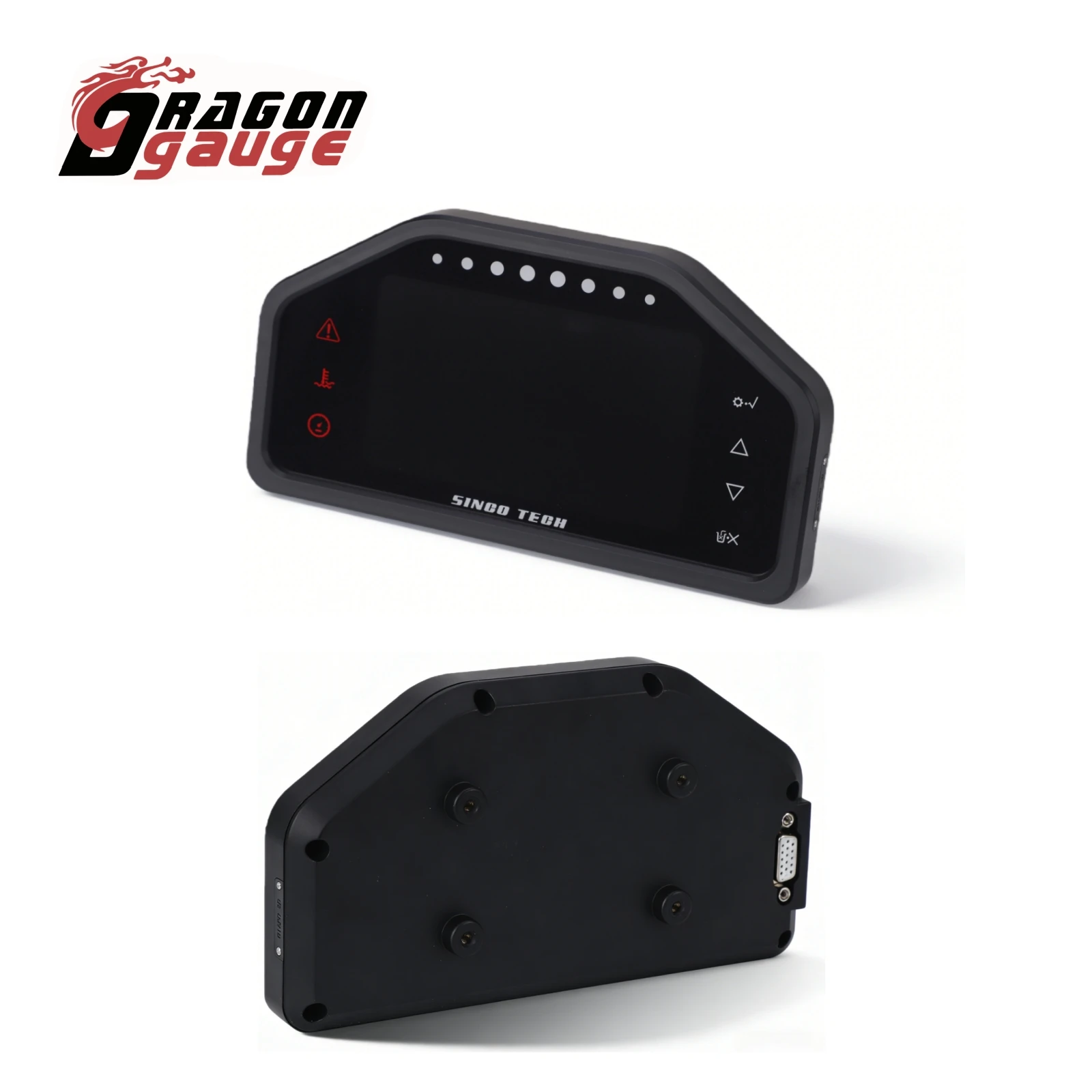 Racing Gauge 9 en 1 Panel de tablero de carrera Pantalla LCD de tablero multifunción con kit de sensores DO928 5