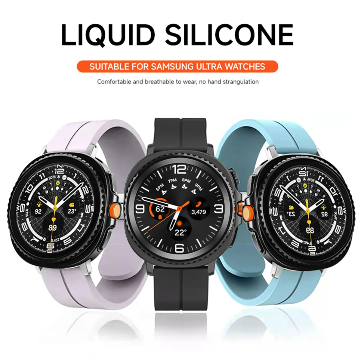 Magnetic Buckle Silicone Watch Band - Universal Fit
