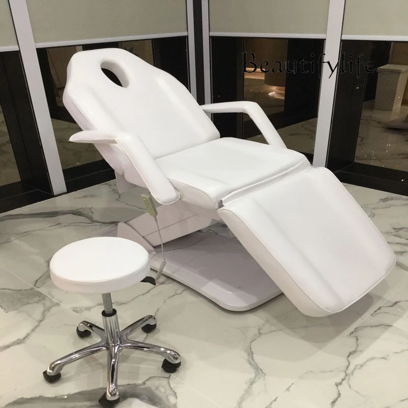 

Beauty Salon Electric Lifting Tattoo Couch Physiotherapy Tattoo Chair Head Hole Multifunctional Adjustment