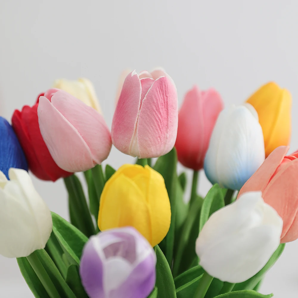 5/10Pcs Artificial Tulip Bouquet