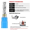 SHAZAM 1.0mm-12mm 50~80Long HRC50 Tungsten Steel Carbide For Aluminum Spiral Reamers For CNC Machining Center Reamer Tools 2