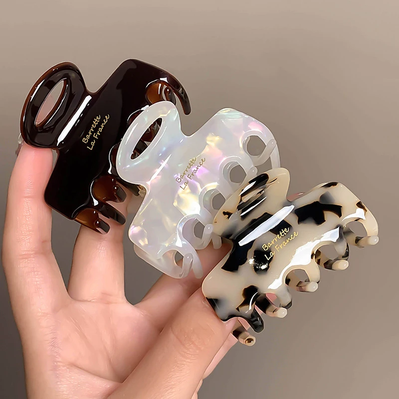 Fermagli per capelli rossi in acetato lunghi 5,5 cm per ragazze e donne, accessori per capelli, nuova moda coreana_voghion.com
