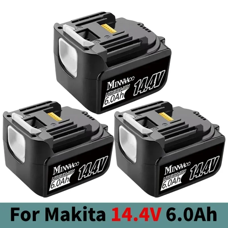 

14.4V 4/5/6Ah Li-ion Battery Replacement for Makita 14v Battery BL1440 LXT200 BDF340 TD131D With LED Charger