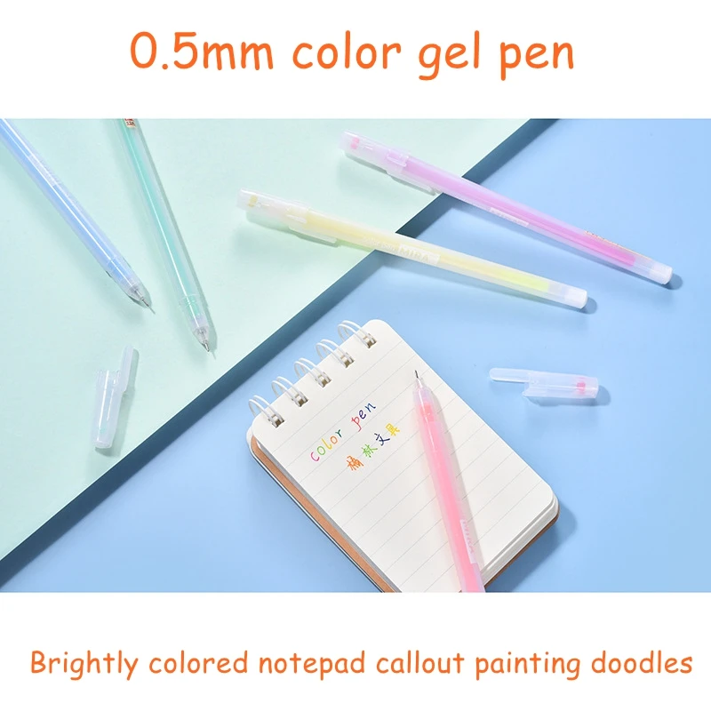 7996 Korea Colored Kawaii Colors Ink Pen,Cute 12 Colors Middle School  Student Pen,Office Novelty Gift $14.…