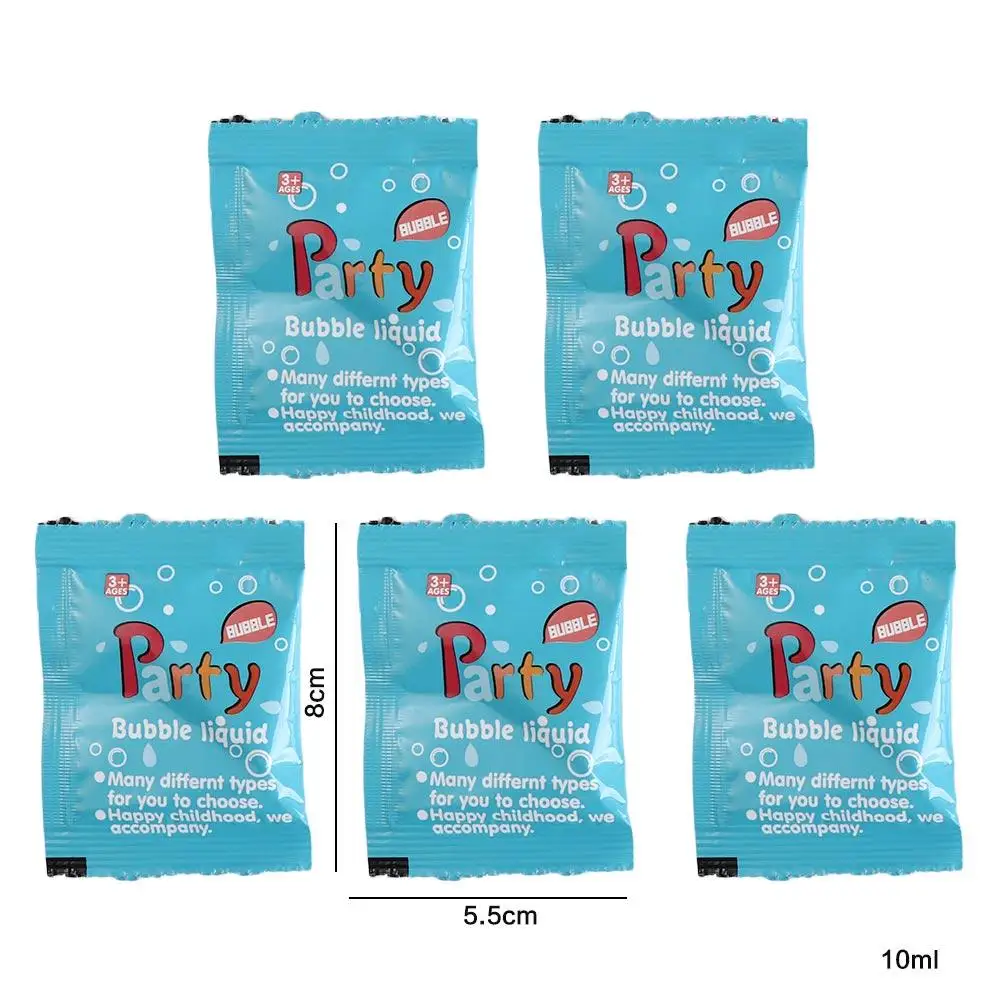 5Pcs 10Ml Soap Water Bubble Liquid Soap Just Add Water Concentrate Bubble Liquid Refill Solution Machine Parts