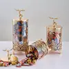 Glass Candy Jar Table Centerpiece Candy Container Luxury Candy Jar with Lid for Dessert Dried Fruit Snacks 2