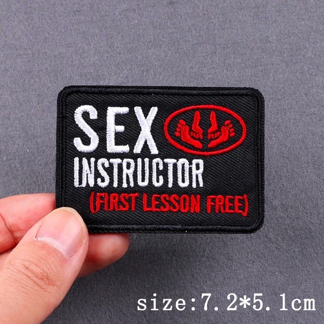 Hip Hop Punk Sexy Embroidery Patch Iron On Patches For Clothing