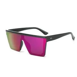 Chic Oversized Fashion Sunglasses for Women with Vibrant Frames (Black purple)