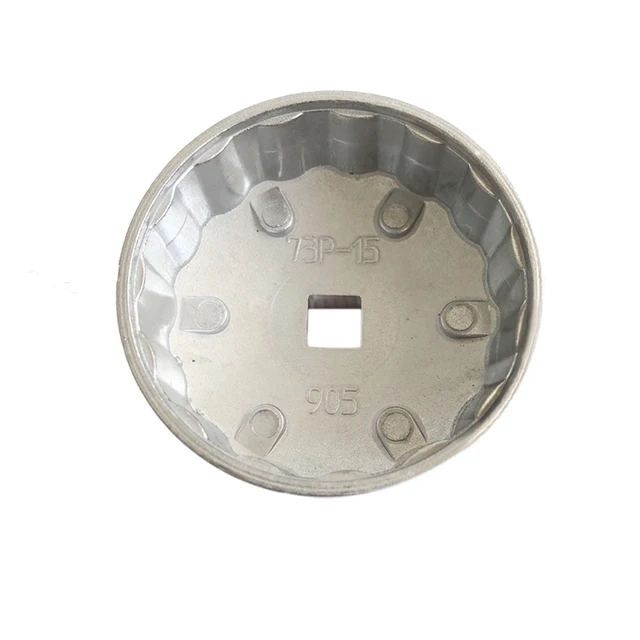 76 12 Chiave Per Filtro Dell'olio In Alluminio Con Tappo, Tappo Filtro Olio, Chiave Filtro Olio, 74 Mm 14 Flauto Strumento Di Rimozione Della Presa Del Filtro Dell'olio In Alluminio Chiave A