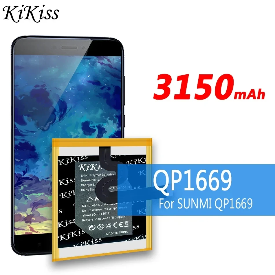 Kikiss Potente Batteria Qp1659 Qp1669 Zap1522 W5910 Per Vk Veken W5910 Sunmi M1 Sunmi V2Pro V2 Pro V 2 Pro