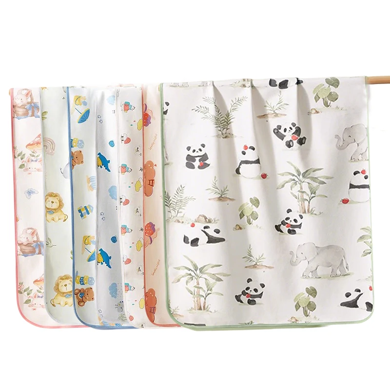 Waterproof Washable Breathable Toddler Mattress Protector with Cute Cartoon Design