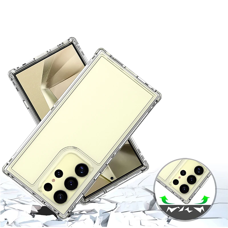 Enhanced Clear Transparent Phone Case - Shockproof Dual Layer Design