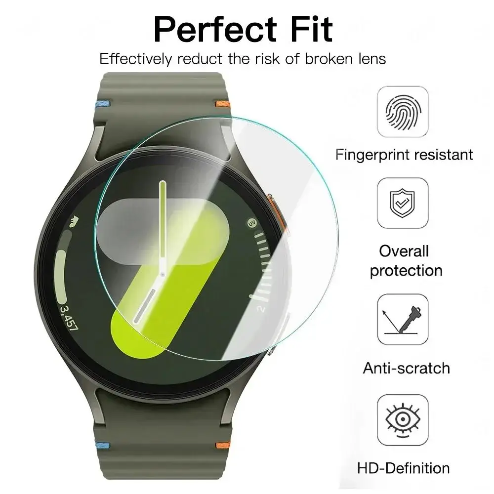 Glass Protective Film For Samsung Galaxy Watch 7 40mm 44mm Full Screen Protector Samsung Galaxy Ultra With Tool Easy Install Kit