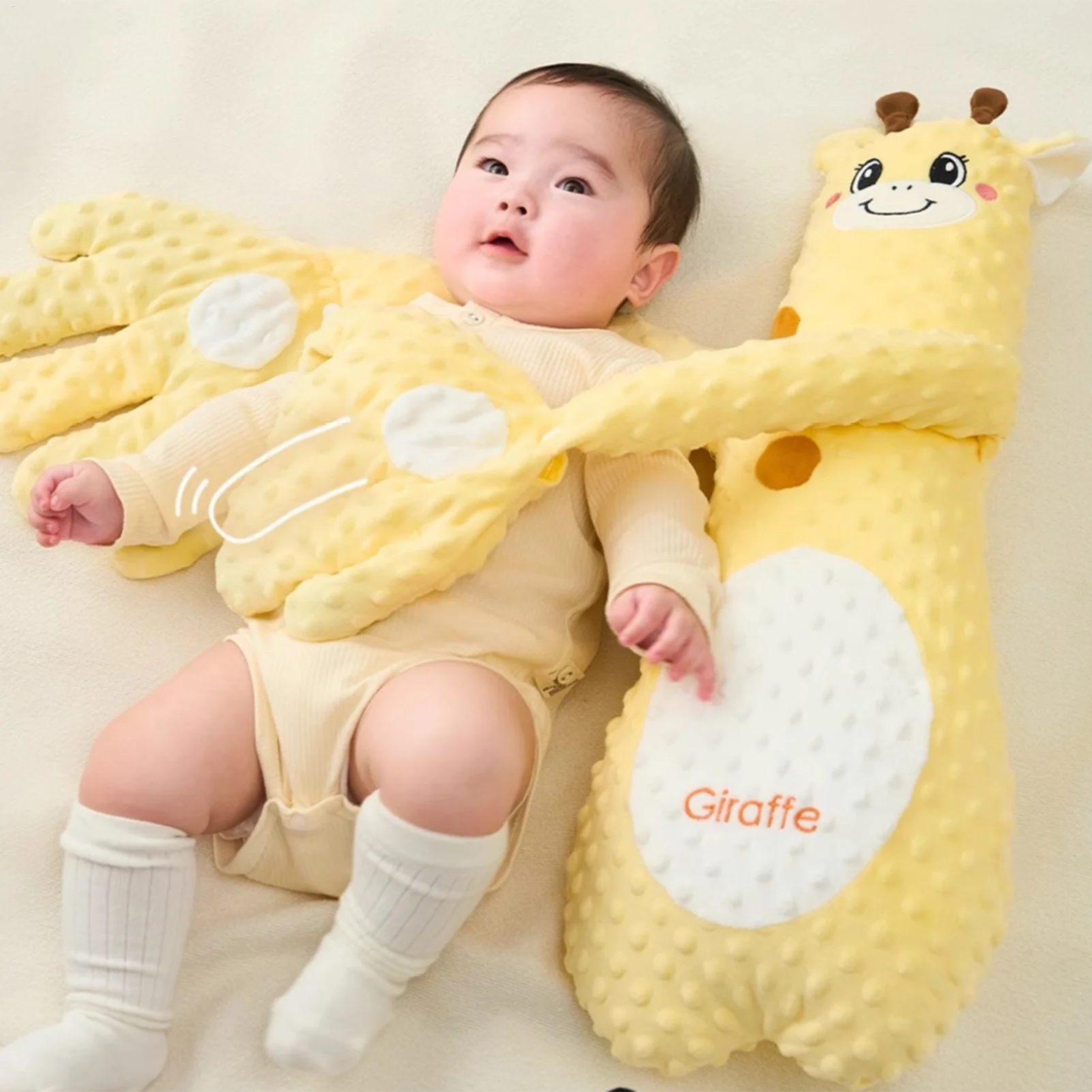  수면 장난감, 3가지 조절 가능한 모드, 인터랙티브 동물 모양 쿠션, 자동차 시트 및 방을 위한 아늑한 친구