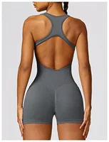 Sexy Back Jumpsuit Gym Set Women Training Yoga Suit Sportswear Women Sports Jumpsuit Fitness Rompers Stretch Workout Bodysuits - Image 4