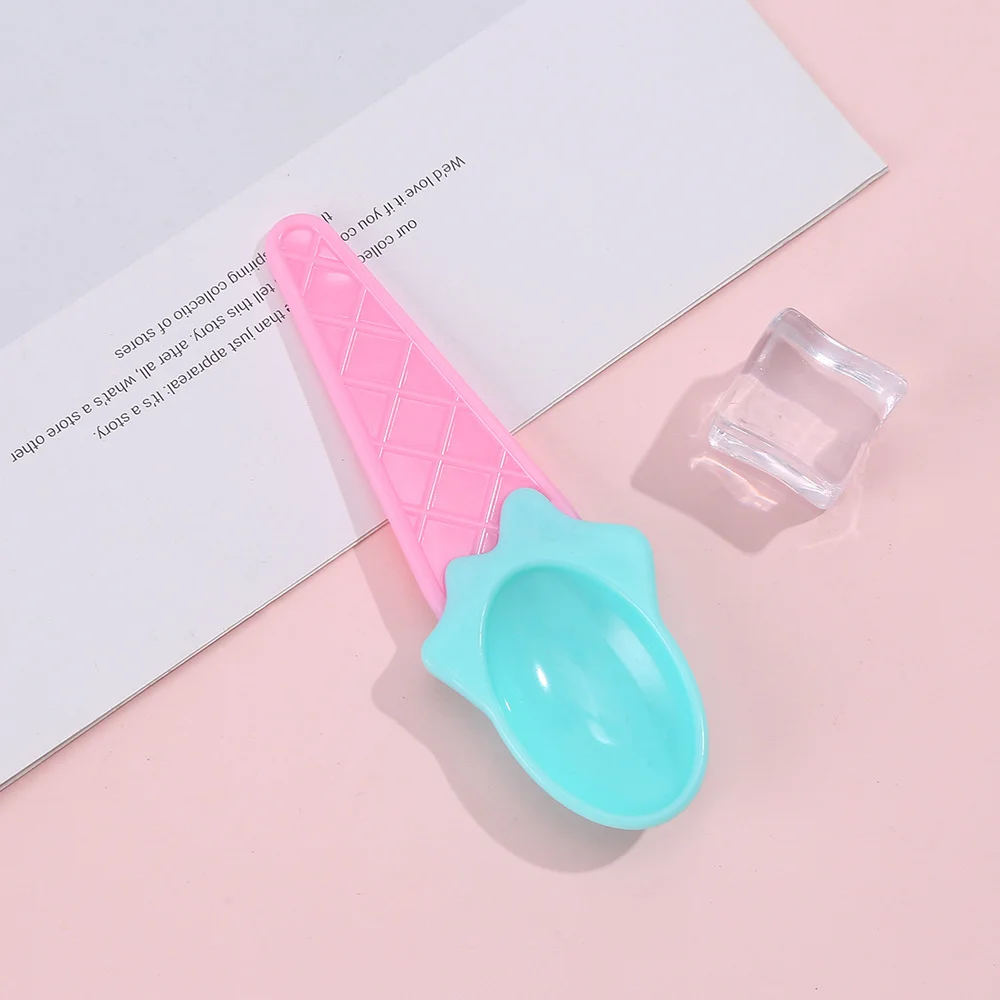 Tableware Ice Cream Accessories Ice Cream Party Cute Tasting Scoop Reusable Kids Cake Plastic Scoop Dessert 1/2/3PCS