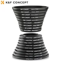 K&F CONCEPT 18 in 1 Filter Adapter Ring Set Camera Lens Step Up/Down Adapter Ring for Canon Nikon Sony DSLR Lens 37-82mm 82-37mm - Image 2