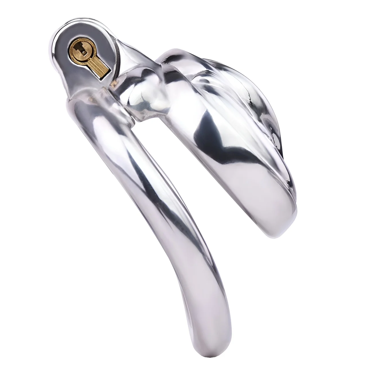 FRRK Simulation Vagina Cock Cage Stainless Steel Chastity Lock Man Chastity Belt Man's Sex Products 남자 정조대 Penis Ring Sexy Shop