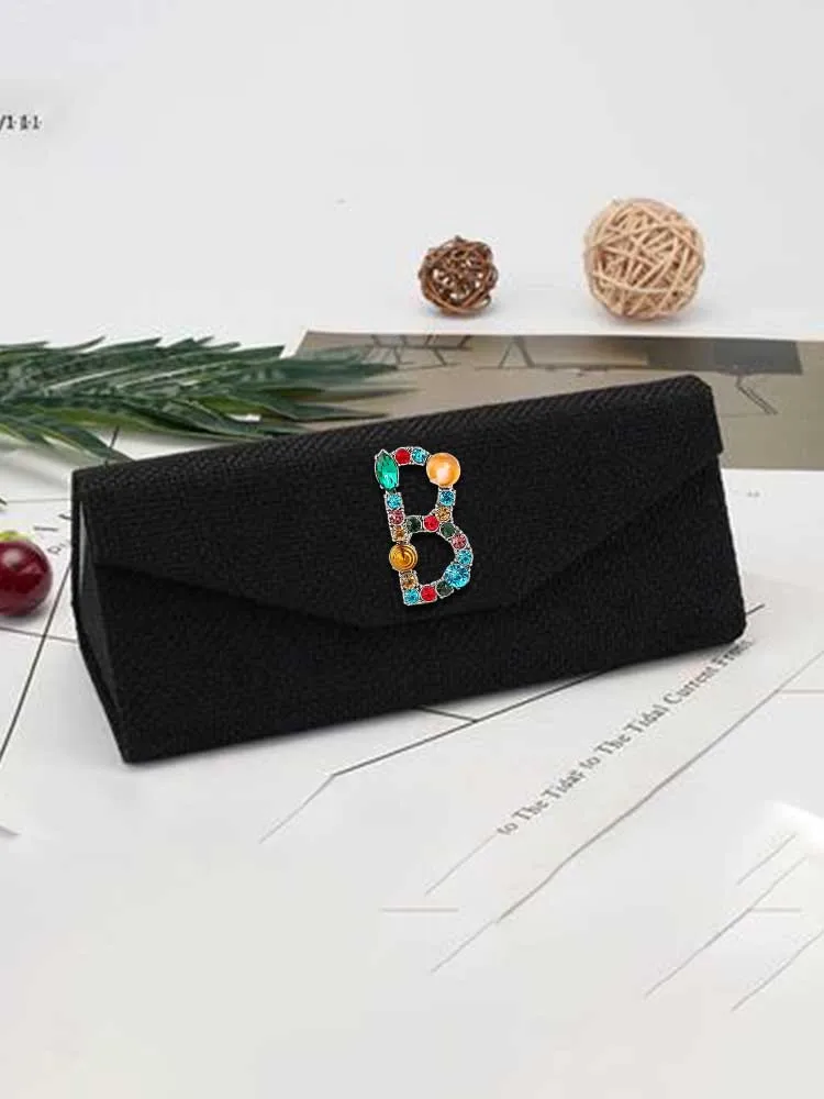 

Индивидуальные очки из хлопка и льна, фотоаксессуары: треугольные съемные персонализированные очки с именем покупателя, искусство: металл и розовые оттенки