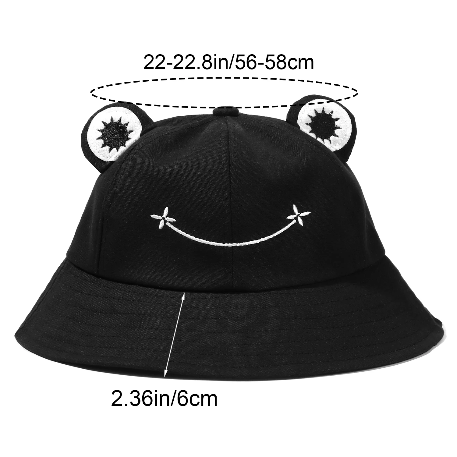 Soft Gifts Women Girls Fashion Sun Hat Frog Bucket Hats Cartoon Cap Fishing Cap ladies bucket hat