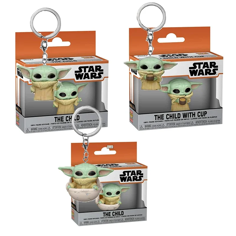 Funko Hot Starwars Mandalorians The Child Vinyl Figure Toys Action The Child Figure Toys Portachiavi Portachiavi Giocattoli Regali Pop