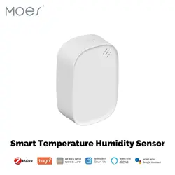 Smart Indoor Temperature & Humidity Sensor with App Control and Voice Assistant Compatibility (ZSS-S01-TH-C-MS)