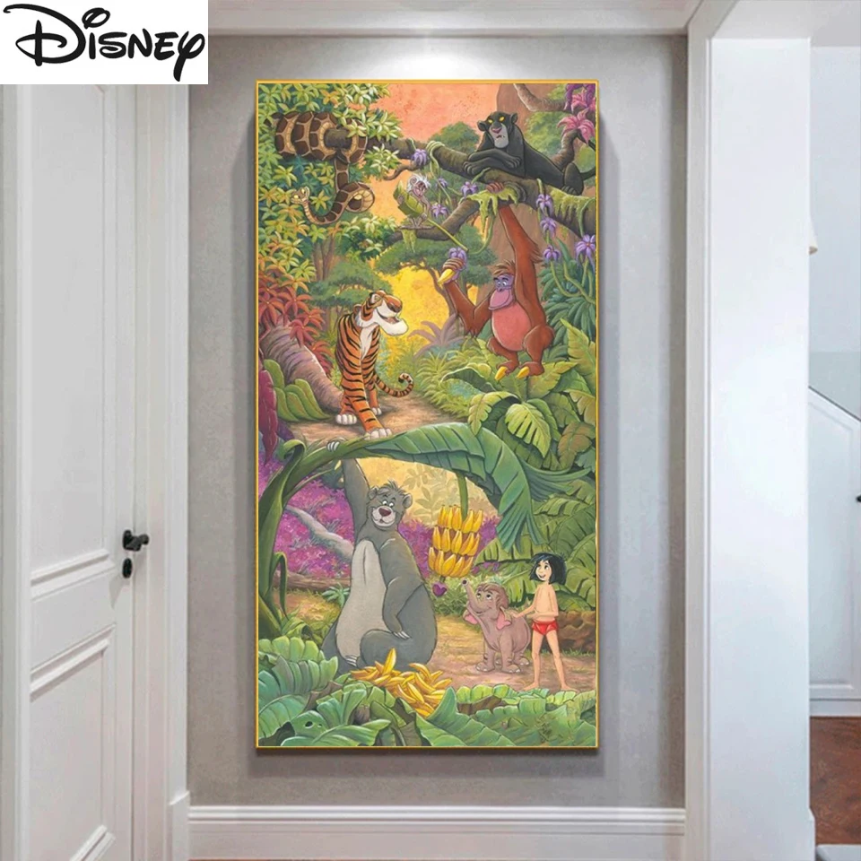 Tarzan Disney 5D Diamond Painting Animals From Jungle Book Kit Full Diamond Ricamo Cartoon Movie Strass Pictures Decor