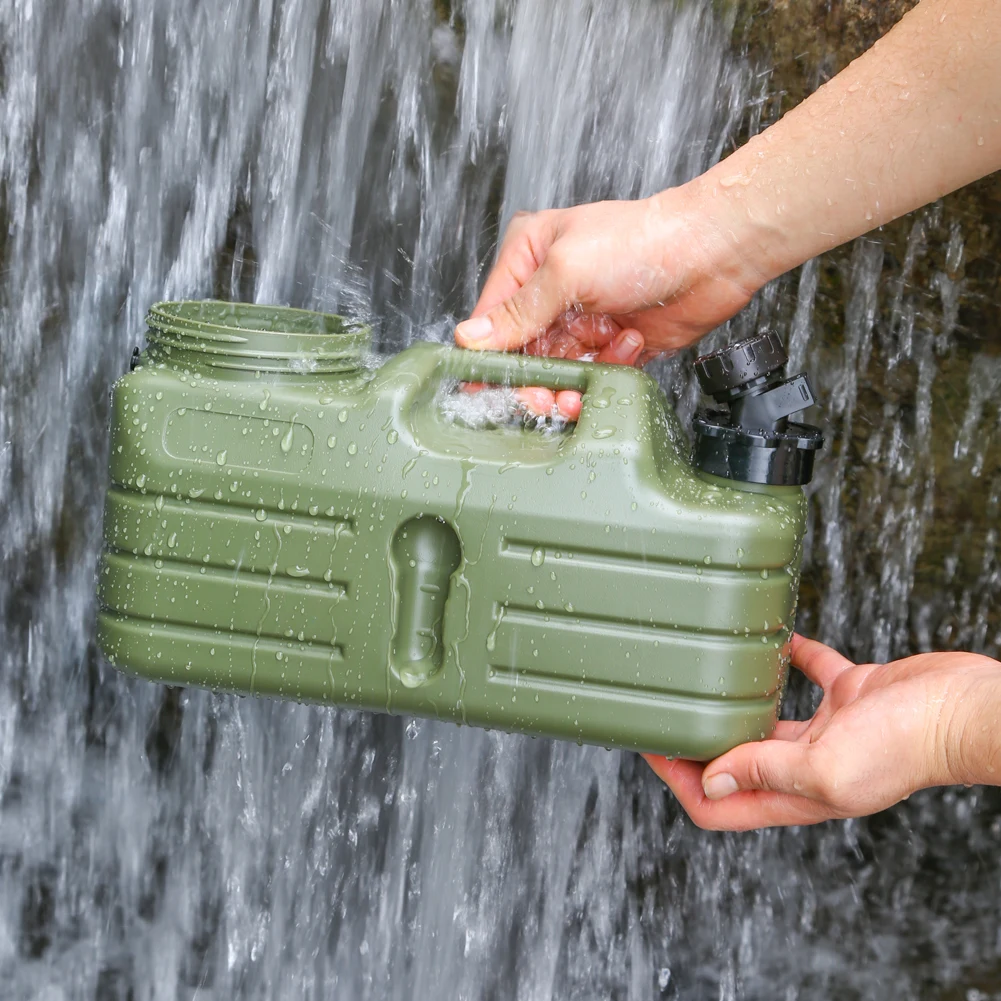 5L Drinking Water Bucket with Faucet Water Dispenser Carrier Large Capacity Water Storage Tank for Vehicle Car Camping