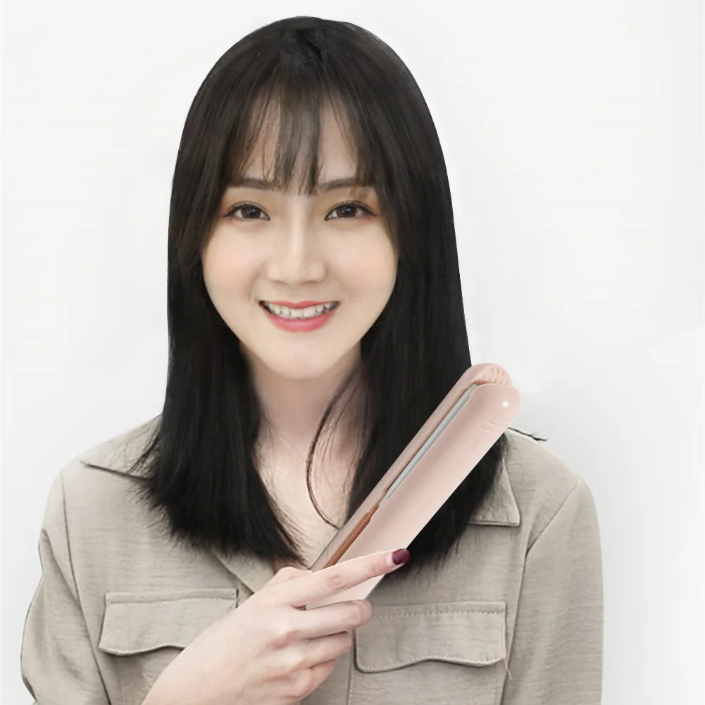 Description Picture 2 of item2 in 1 Straightening Irons Mini Curling Flat Iron Ceramic Electronic Splint Hair Curler Straightening Styling Tools Hair Cur