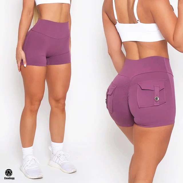 Leggings de sport 2026 pour femme avec poches, taille haute, effet push-up, pour yoga et entraînement, effet seconde peau, XP89