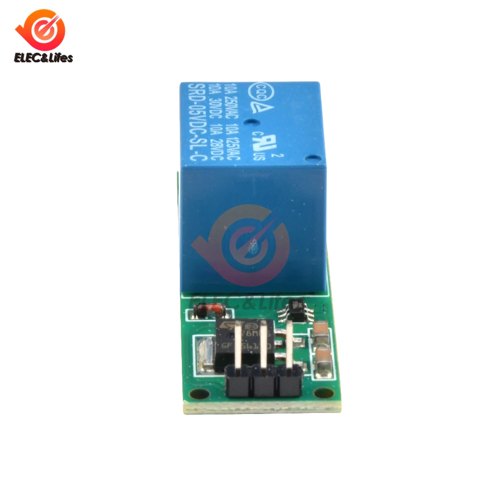 Trava Módulo de Relé Bistable Self-Locking Switch, Pulso Baixo Gatilho Board, Arduino Smart Home LED, DC 6V, 9V, 12V, 24V