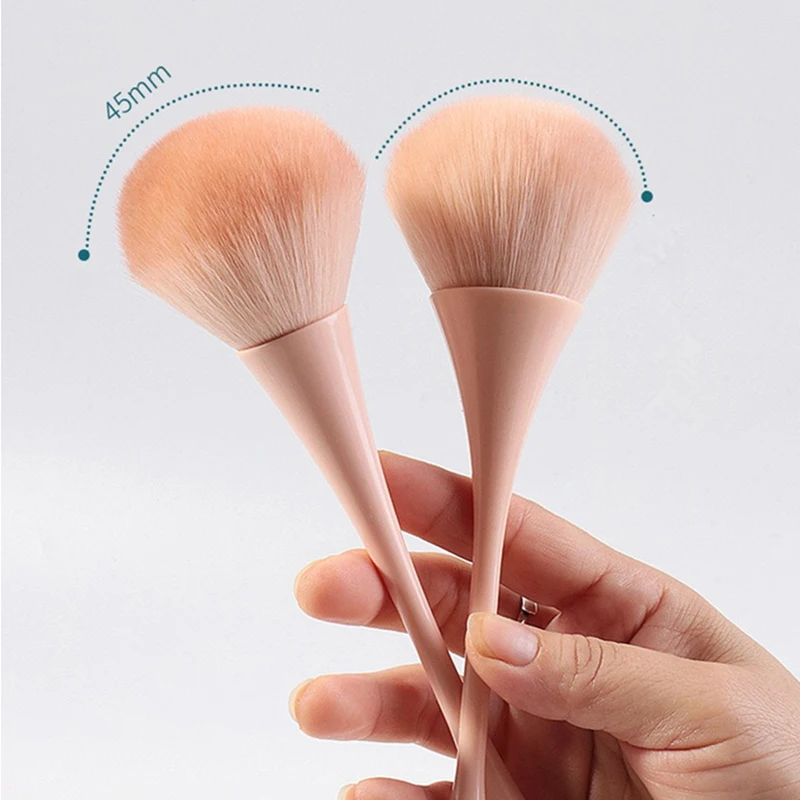 Dust Cleaning Nail Brush Manicure Nail Art Brush Big Head Flower Powder Blush Brush Salon Makeup Beauty Nail Accessories Tool 4