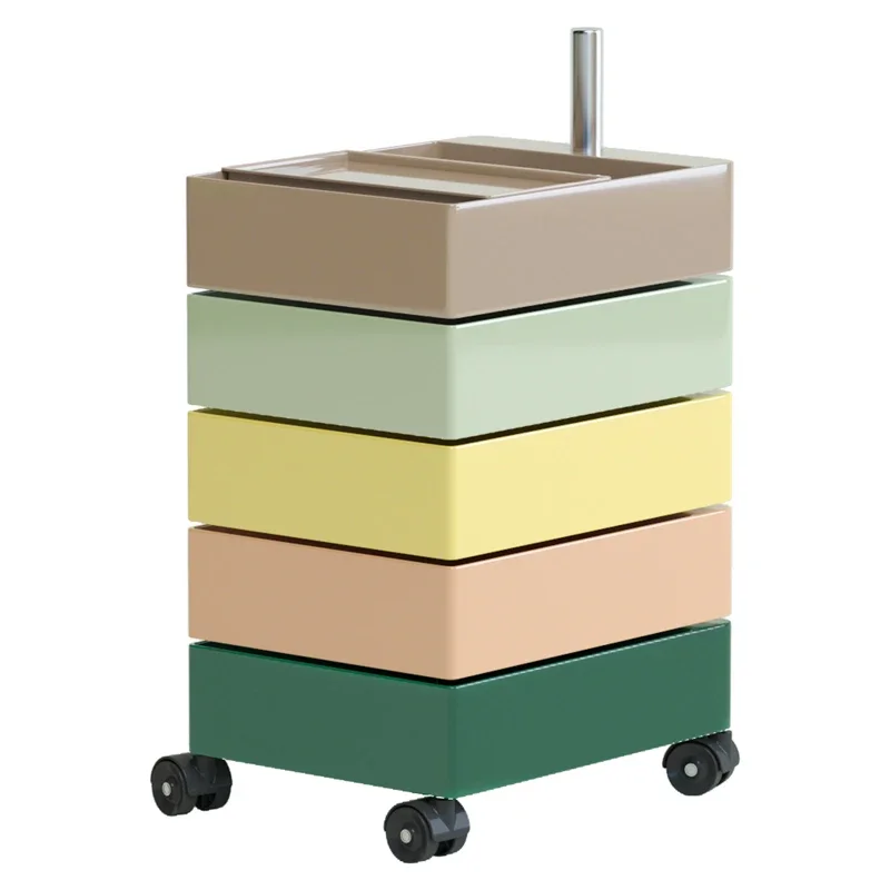 Mid Century Mobile Nightstands Wheels Organizers Modern Small Space Side Table Center Aesthetic Nachttisch Bedroom Decoration