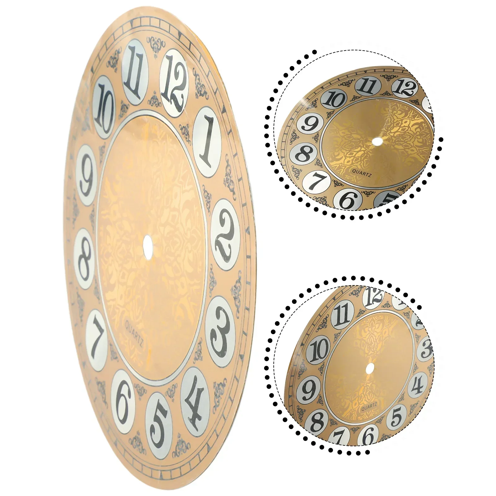 Clock Accessories Dial Face Vintage Aluminium Arabic Numeral Not Fade