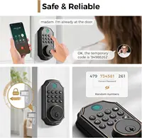 Arpha D280W WIFI Keyless Entry Door Lock 5-in-1 Smart Fingerprint Deadbolt w/ Keypad Electronic Deadbolt Auto-Lock One Touch Loc - Image 5