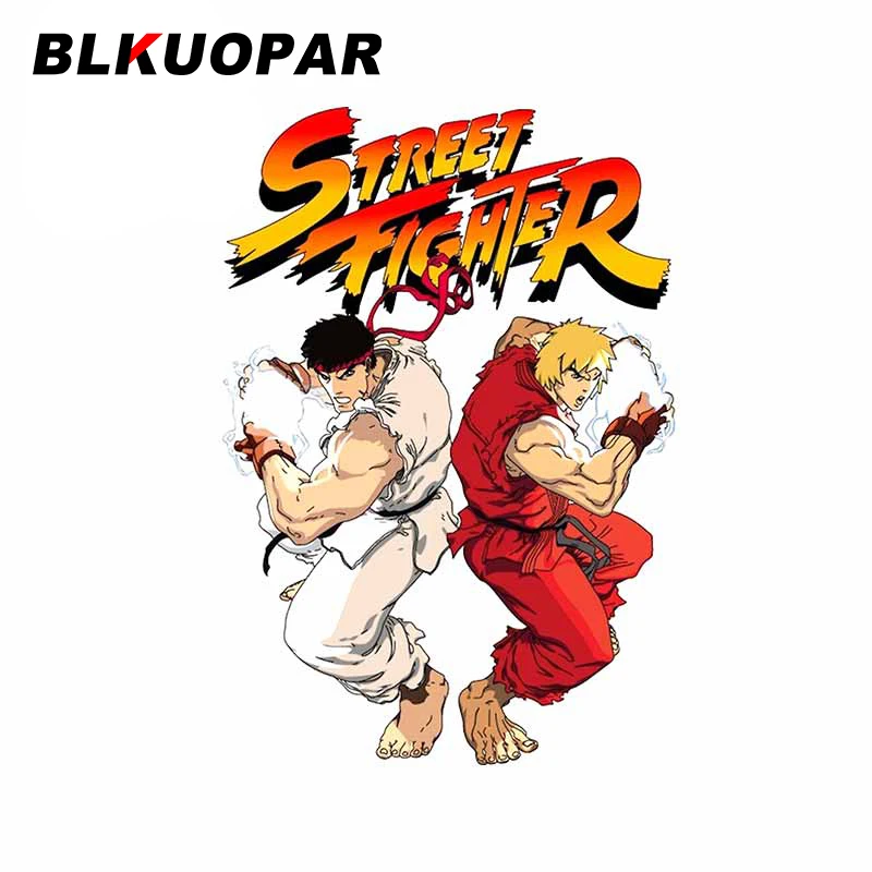 

BLKUOPAR Street Fighter Occlusion Scratch-Proof Car Stickers Waterproof Decals Car Accessories Suitable VAN RV JDM Decoration