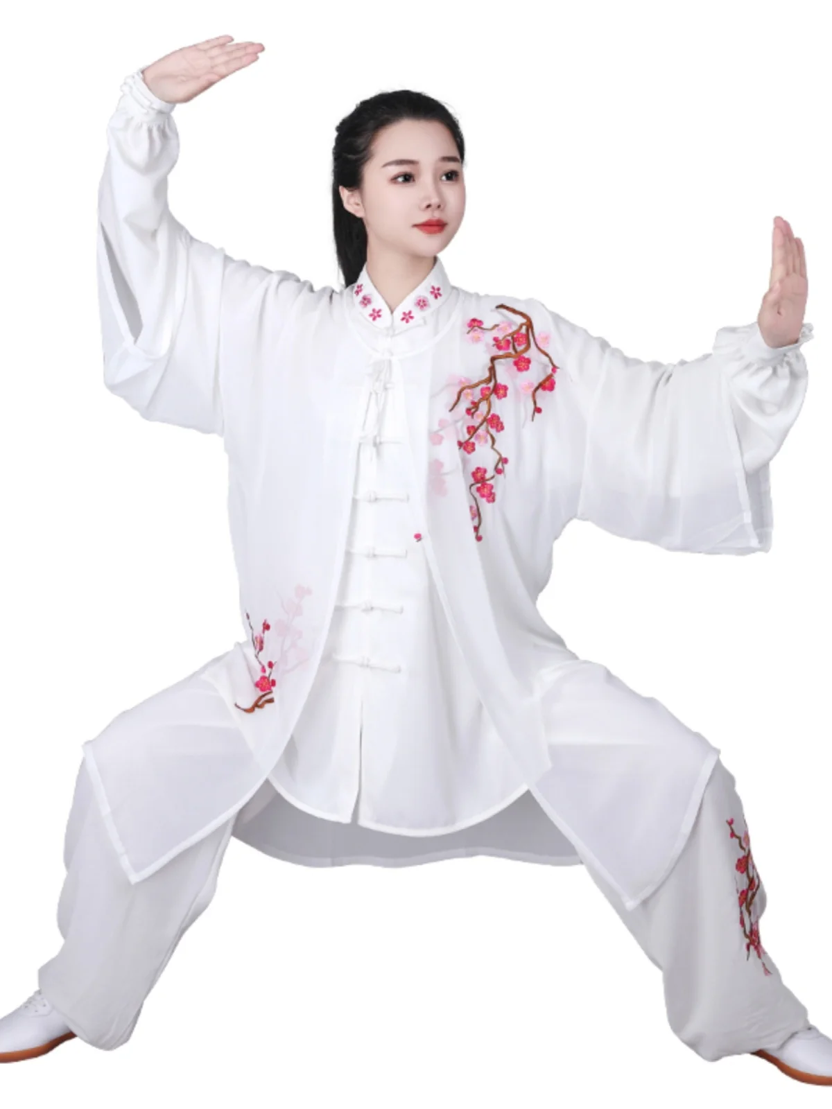 

Chinese Traditional Tai Chi Dress Women's Training Dress Male Group Martial Arts Morning Training Performance Tai Chi Dress