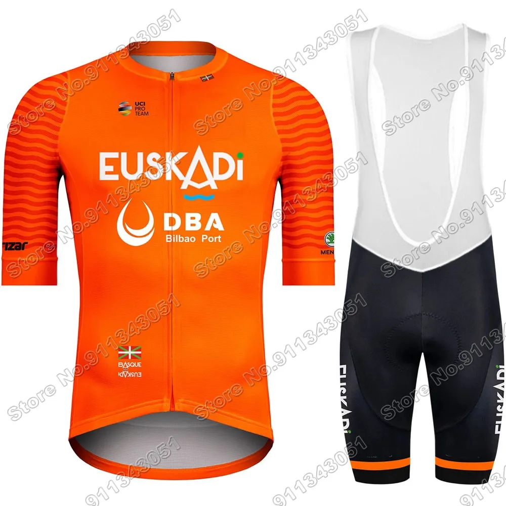 2021 Euskaltel DBA Euskadi Cycling Jersey Set Men Cycling Clothing Race Road Bike Suit Bicycle Bib Shorts Maillot Ropa Ciclismo